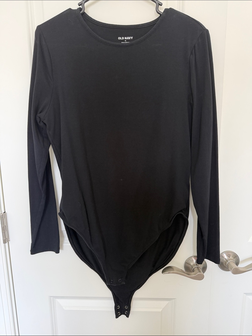 Old Navy Black Long Sleeve Bodysuit